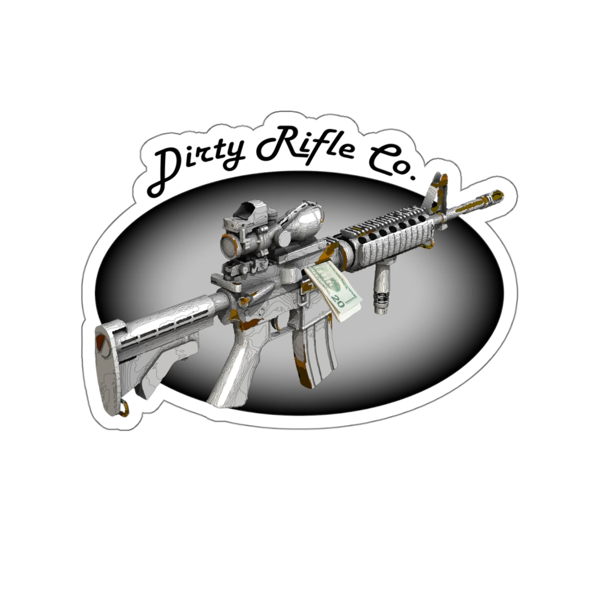 Dirty Rifle Co Vinyl Sticker